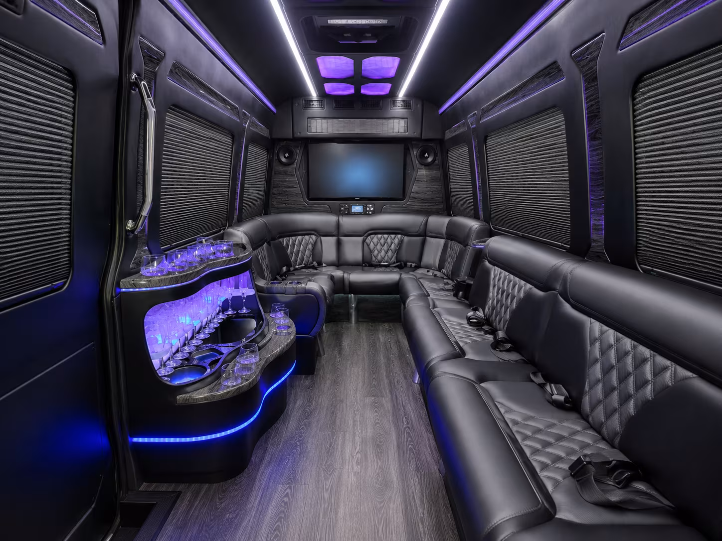 Miramar Airport Shuttle & Transportation party bus exterior