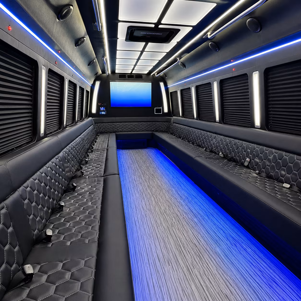 Miramar Bachelor & Bachelorette Transportation party bus exterior