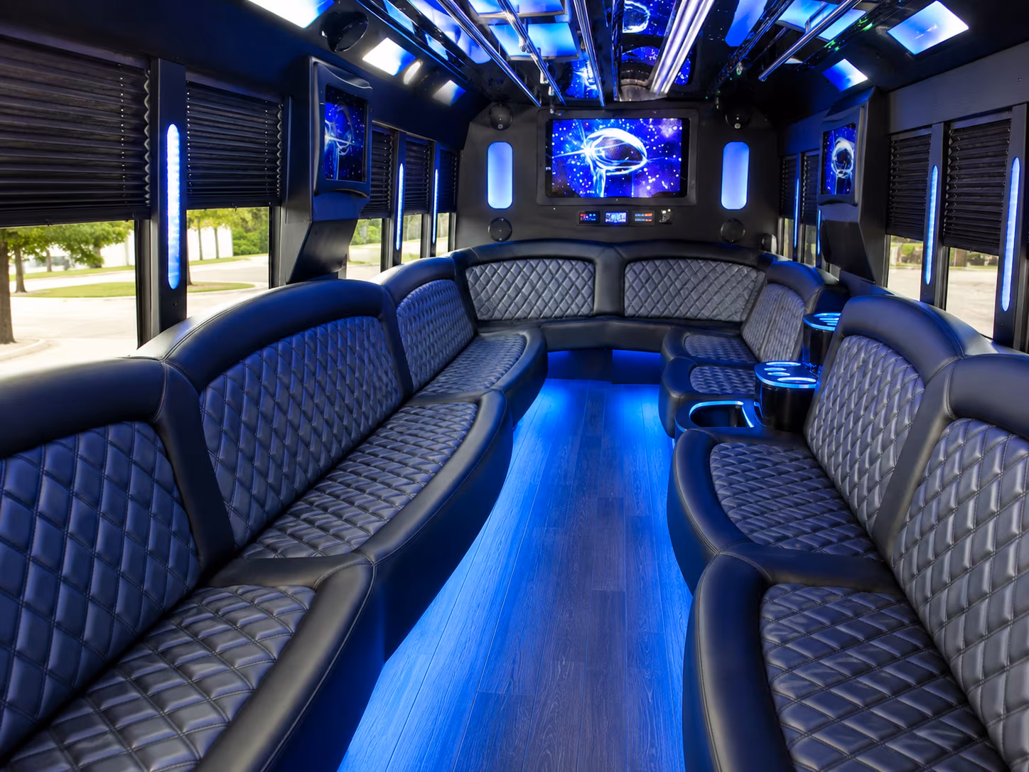 Miramar Bachelor & Bachelorette Transportation onboard seating