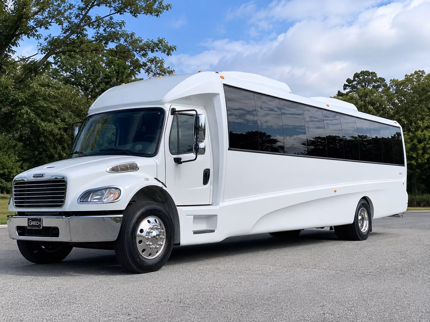 Miramar Private Event Transportation party bus exterior