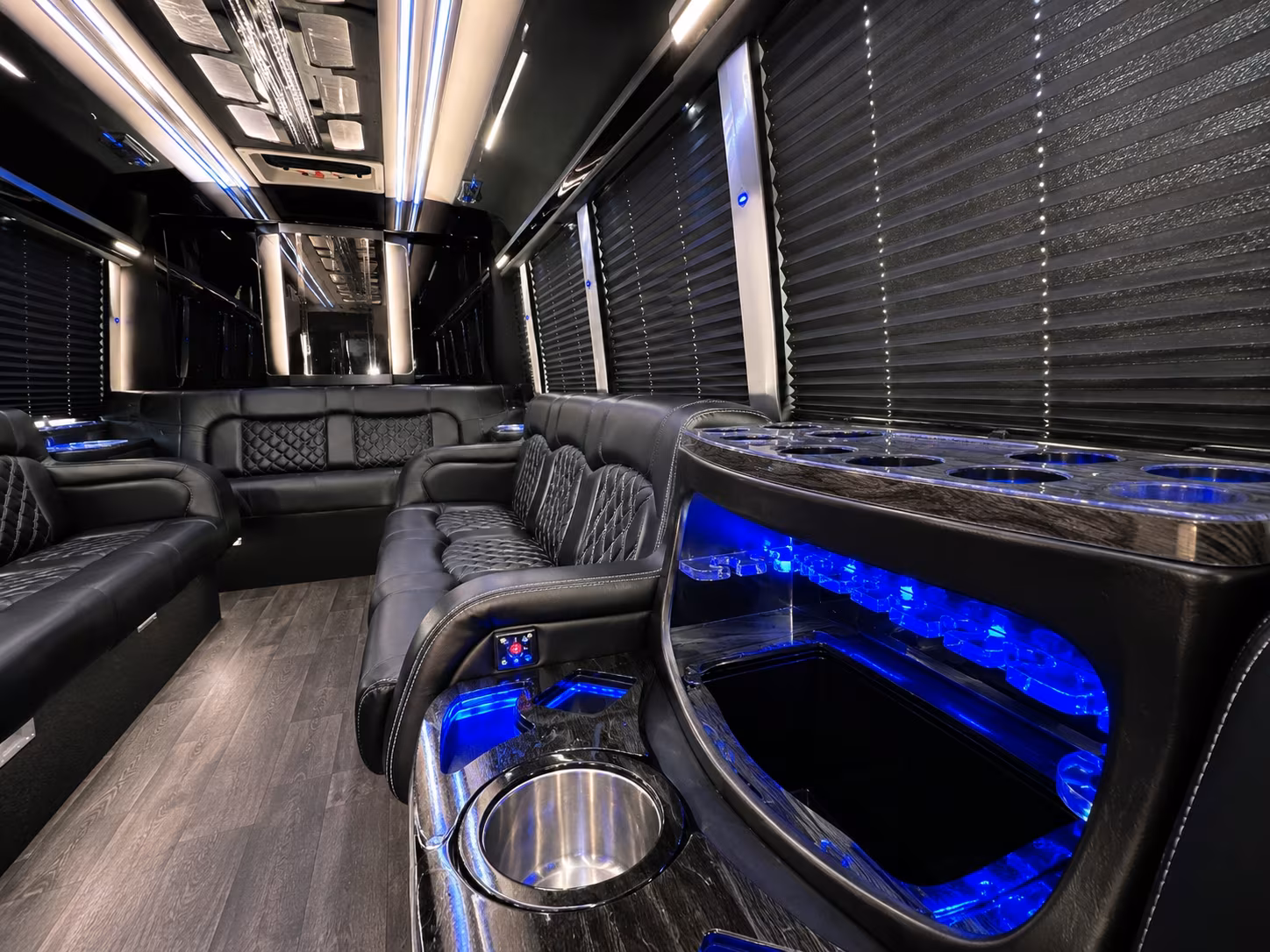 Miramar Private Event Transportation onboard seating