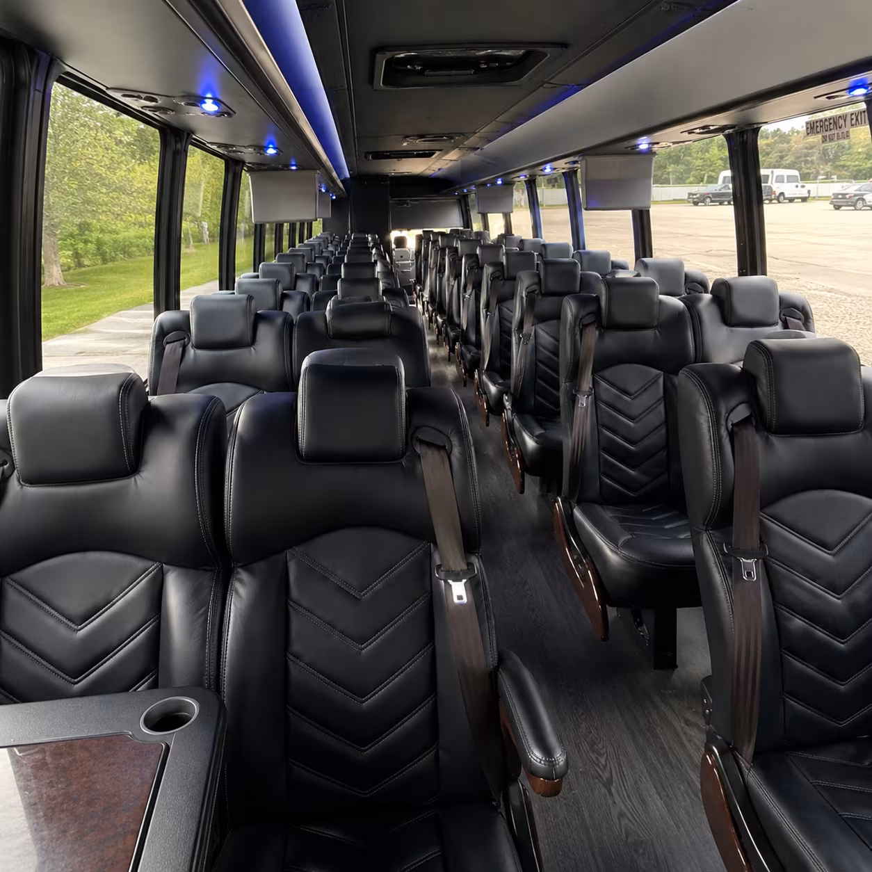 Miramar School Event Transportation party bus exterior