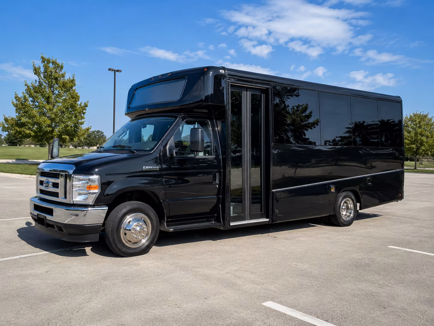 Miramar School Event Transportation party bus exterior