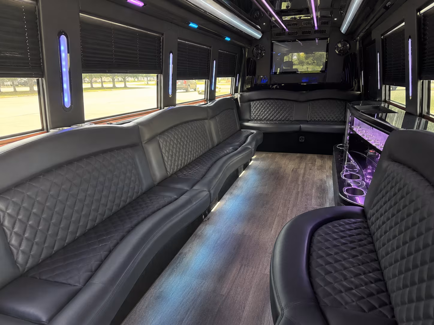 Miramar Sporting Event Transportation party bus exterior
