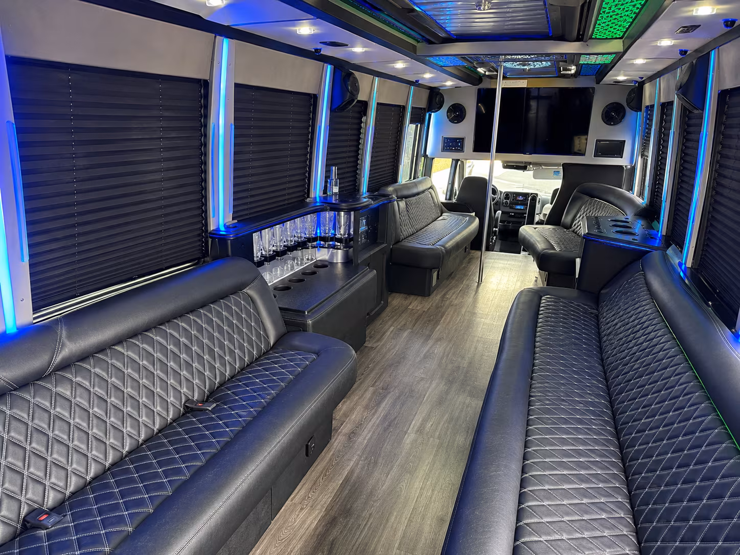 Miramar Sporting Event Transportation party bus exterior