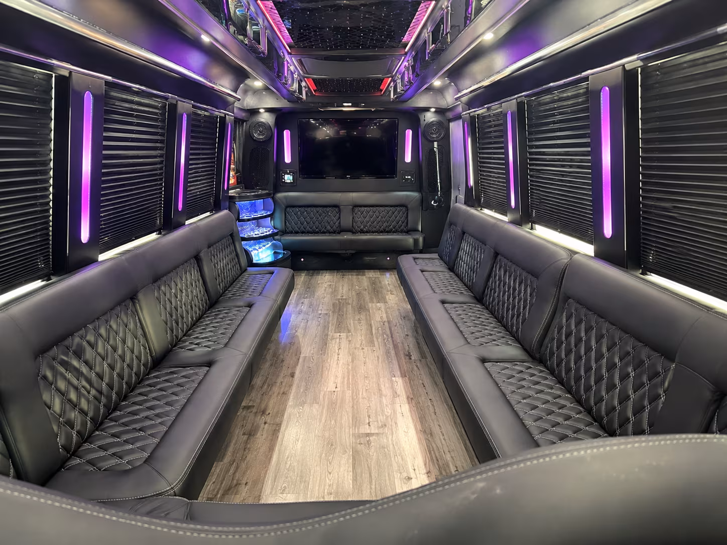 Miramar Wedding Transportation party bus exterior