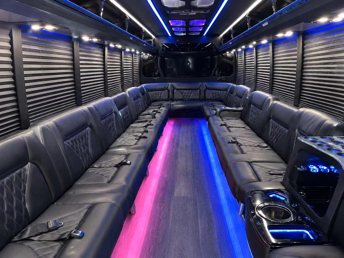 Miramar Wedding Transportation onboard seating