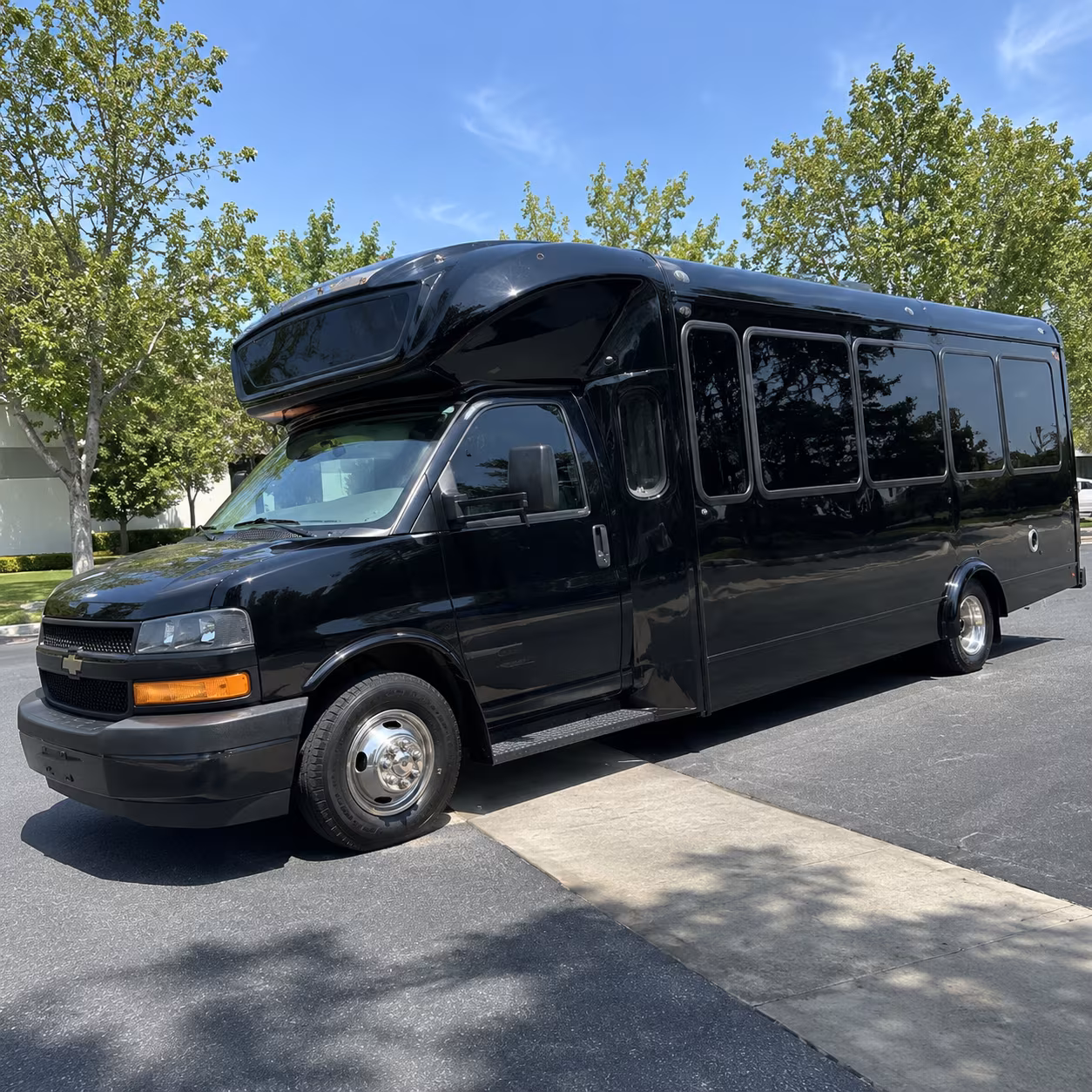 Miramar Wedding Transportation party bus exterior