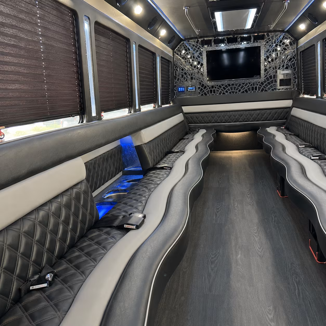 Miramar Winery Tour & Pub Crawl Transportation onboard seating