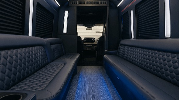Interior of Charter Bus Company Pembroke Pines's 20 Passenger Party Bus in Pembroke Pines