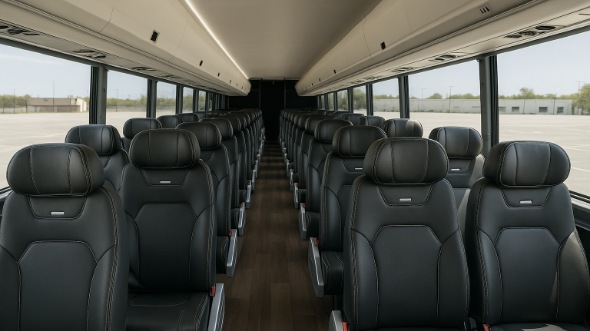 Interior of Charter Bus Company Miramar's 28 Passenger Minibus in Miramar
