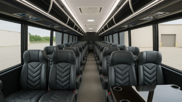 Interior of Charter Bus Company Miramar's 30 Passenger Minibus in Miramar