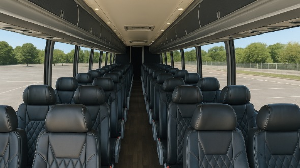 Interior of Charter Bus Company Miramar's 45 Passenger Charter Bus in Miramar