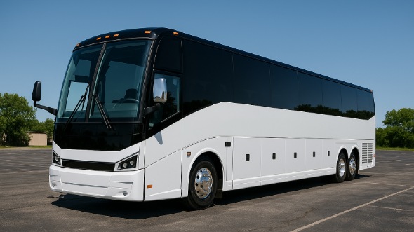 Exterior of Charter Bus Company Miramar's 51 Passenger Charter Bus in Miramar