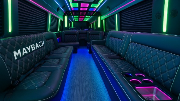 miramar 30 passenger party bus interior