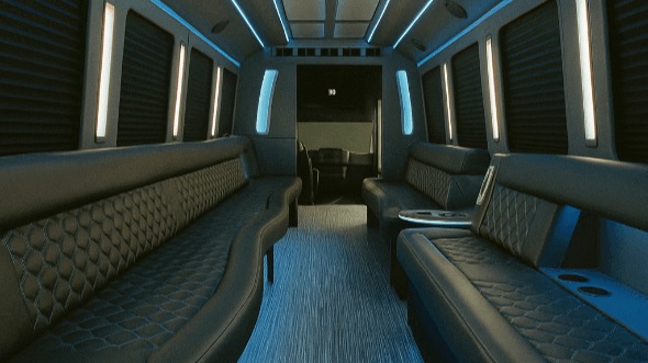 miramar 40 passenger party bus interior